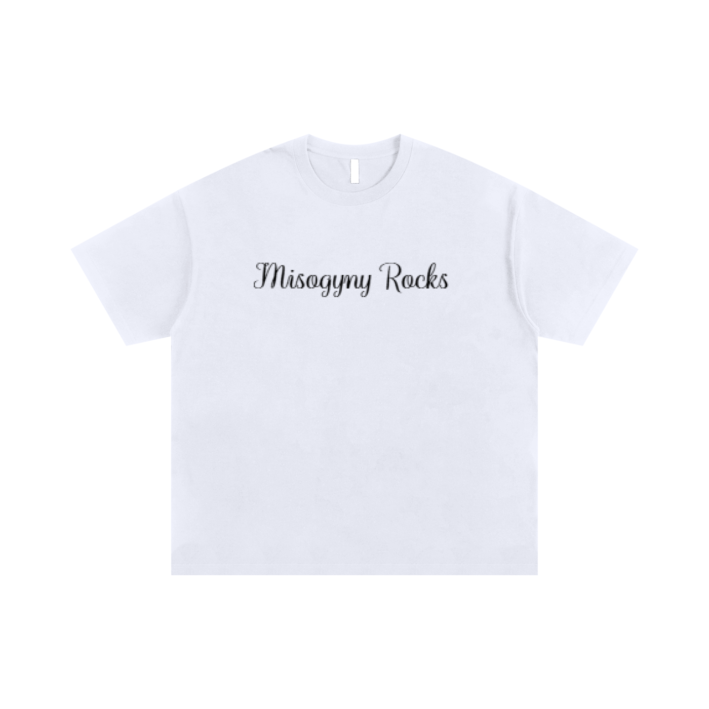 Oversized T-shirt Misogyny Rocks (WHITE)