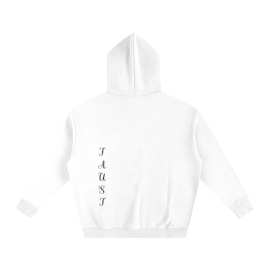 Oversized Fleeced Hoodie Misogyny Rocks (WHITE)