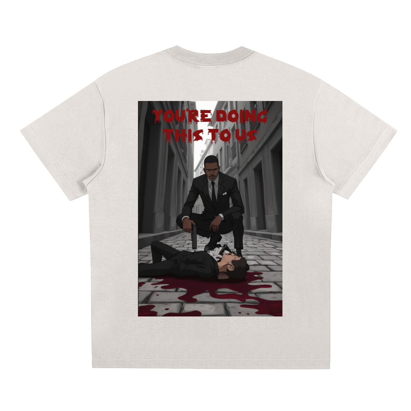 WHITE PRIVILEGE SET T-SHIRT