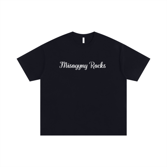 Oversized T-shirt Misogyny Rocks (BLACK)