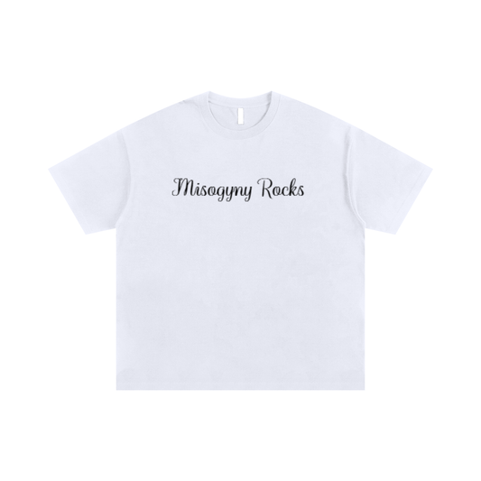 Oversized T-shirt Misogyny Rocks (WHITE)