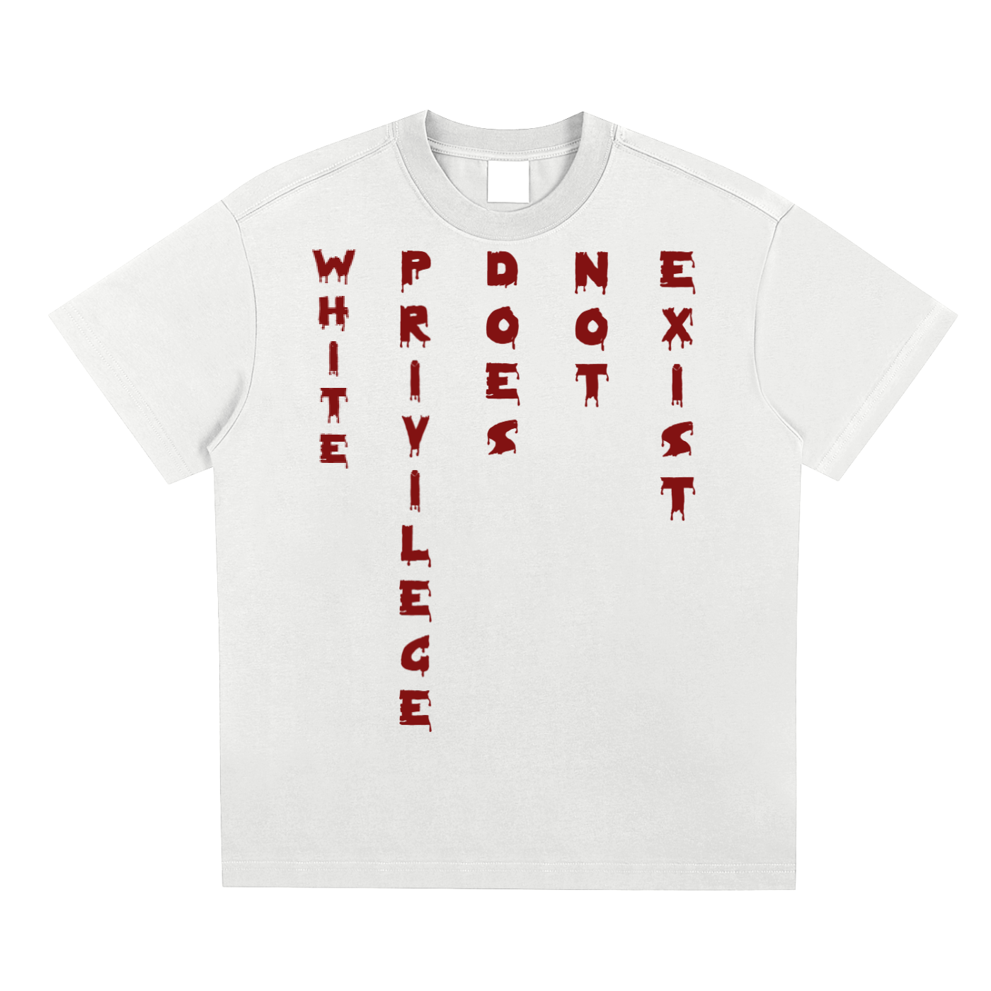 WHITE PRIVILEGE SET T-SHIRT