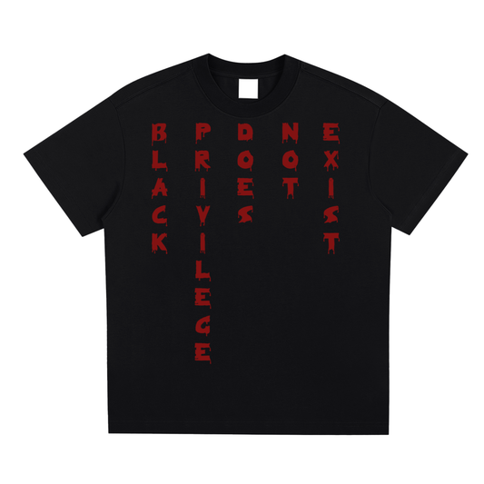 BLACK PRIVILEGE SET T-SHIRT