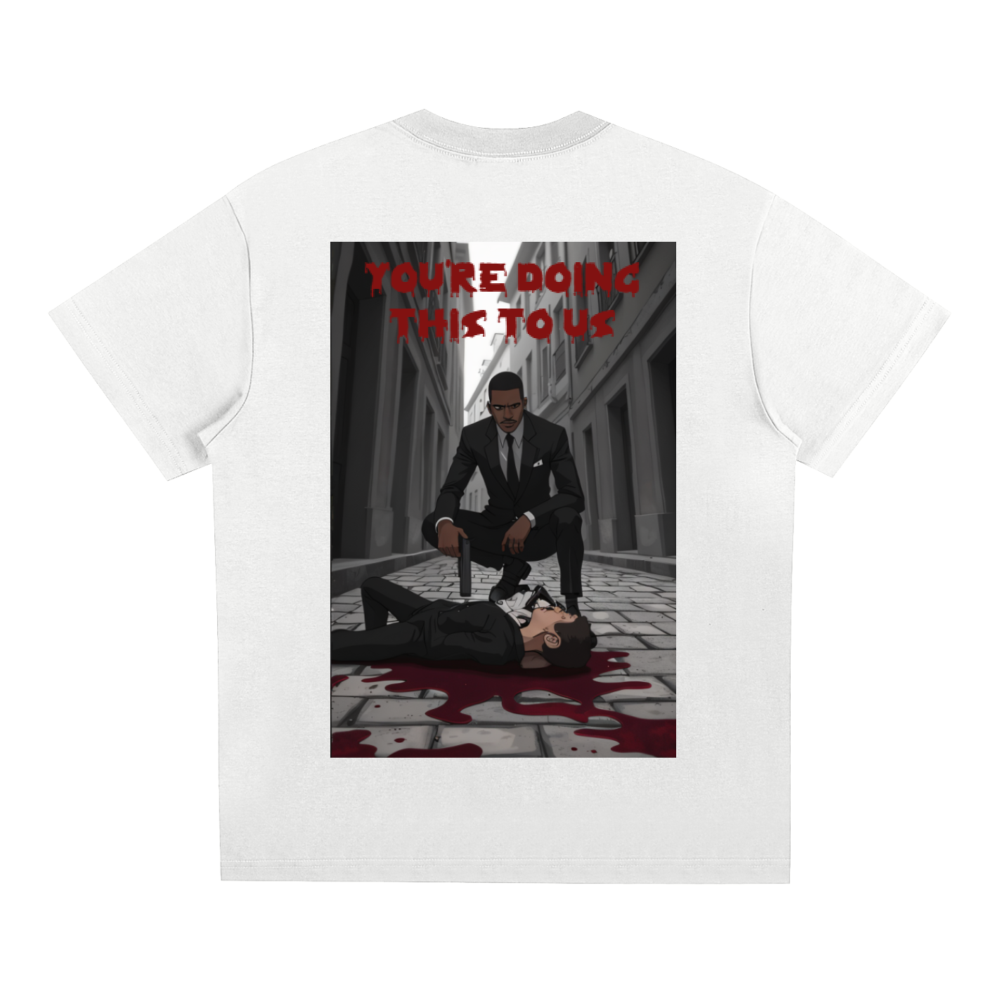 WHITE PRIVILEGE SET T-SHIRT